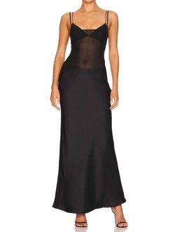 Style 1-3665018105-2696 BEC + BRIDGE Black Size 12 Plunge Jersey Plus Size Polyester Straight Dress on Queenly