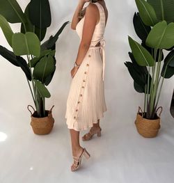 Style 1-3734716890-2696 KIVARI Nude Size 12 Flare Free Shipping Plus Size Cocktail Dress on Queenly