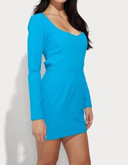 Style 1-4093682174-2696 Generation Love Blue Size 12 Mini Polyester Tall Height Cocktail Dress on Queenly