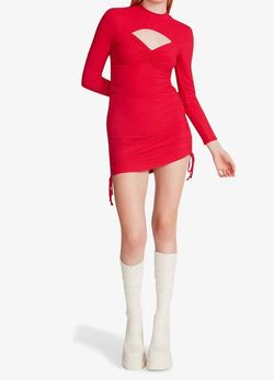 Style 1-506381358-2901 STEVE MADDEN Red Size 8 Mini Sorority Cocktail Dress on Queenly