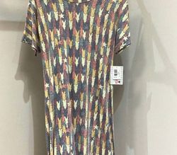 Style 1-572799253-3471 LuLaRoe Multicolor Size 4 Free Shipping Spandex Cocktail Dress on Queenly