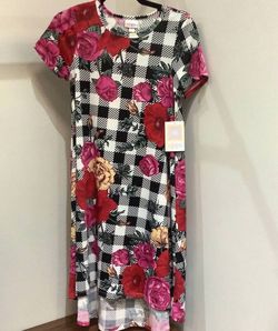 Style 1-778899470-3973 LuLaRoe Multicolor Size 0 Jersey Polyester Pattern Straight Dress on Queenly