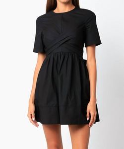 Style 1-915137129-3236 OLIVACEOUS Black Size 4 Keyhole Sorority Cocktail Dress on Queenly