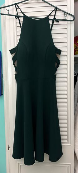 Style T4XGQ939 B. Darlin Green Size 4 Jersey Straight Dress on Queenly