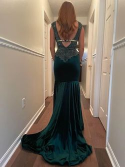 Johnathan Kayne Green Size 0 Jonathan Kayne Floor Length Mermaid Dress on Queenly
