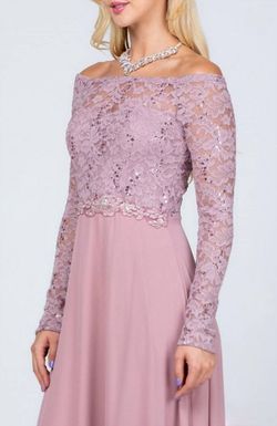 Style 1-1019915384-3818 La Scala Pink Size 16 Sleeves Plus Size Tulle A-line Dress on Queenly