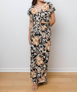 Style 1-1337563536-2791 entro Multicolor Size 12 Print Floor Length Jumpsuit Dress on Queenly