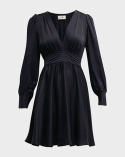 Style 1-1535206037-3236 XIRENA Black Size 4 Sorority Rush Tall Height Sleeves Cocktail Dress on Queenly