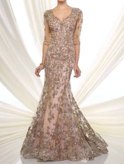 Style 1-1801970926-568 Ivonne D Nude Size 18 Sweetheart Floral Floor Length Mermaid Dress on Queenly