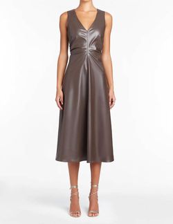 Style 1-1984200062-3855 Amanda Uprichard Brown Size 0 A-line Tall Height Cocktail Dress on Queenly