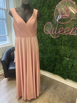 Style 48010 Christina Wu Pink Size 14 Military 48010 A-line Dress on Queenly