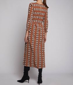 Style 1-3096212749-4476 Vilagallo Brown Size 6 Belt Free Shipping Cocktail Dress on Queenly