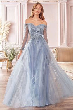 Style CD0172 Cinderella Divine Blue Size 16 Tall Height Plus Size Ball gown on Queenly