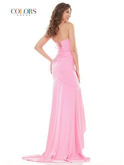 Style 2739 Colors Red Size 2 Plunge Pageant Floor Length 2739 Prom Side slit Dress on Queenly