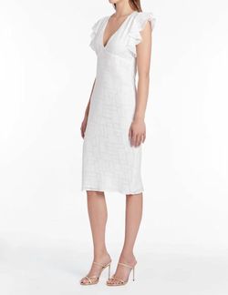 Style 1-3197721937-2901 Amanda Uprichard White Size 8 Polyester Bridal Shower Tall Height Free Shipping Cocktail Dress on Queenly