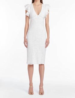 Style 1-3197721937-2901 Amanda Uprichard White Size 8 Bridal Shower Polyester Engagement Cocktail Dress on Queenly