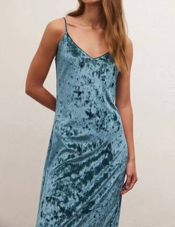 Style 1-3224295404-2901 Z Supply Blue Size 8 Free Shipping V Neck Tall Height Cocktail Dress on Queenly