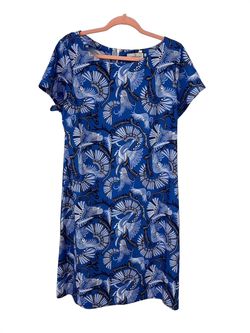 Style 1-3312251046-2696 CK BRADLEY Blue Size 12 Summer Plus Size Cocktail Dress on Queenly