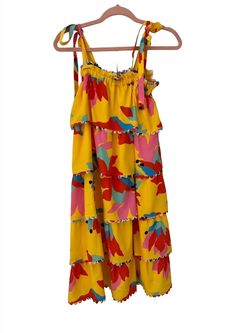 Style 1-3446634834-2901 Crosby by Mollie Burch Yellow Size 8 Free Shipping Tall Height Pockets Cocktail Dress on Queenly