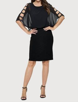 Style 1-3588807724-3471 LAST TANGO Black Size 4 Free Shipping Cocktail Dress on Queenly