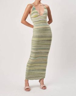 Style 1-3775841090-2901 RONNY KOBO Green Size 8 Straight Dress on Queenly