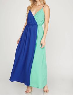 Style 1-3907704201-3011 SHE + SKY Multicolor Size 8 Tall Height Floor Length A-line Dress on Queenly