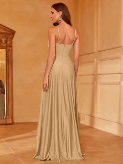 Style FSWD1418 Faeriesty Orange Size 8 Jersey Tall Height Floor Length Straight Dress on Queenly