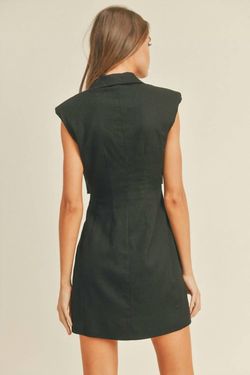 Style 1-408217681-3471 LUSH Black Size 4 High Neck Cut Out Mini Cocktail Dress on Queenly
