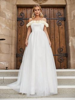 Style FSWD1454N Faeriesty White Size 0 Engagement Jersey Polyester Straight Dress on Queenly
