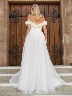 Style FSWD1454N Faeriesty White Size 16 Fswd1454n Engagement Polyester Plus Size Straight Dress on Queenly