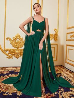 Style FSWD1413 Faeriesty Green Size 0 Floor Length Jersey Tall Height Straight Dress on Queenly