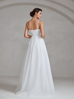 Style FSWD1877 Faeriesty White Size 0 Military Polyester Floor Length Spandex Straight Dress on Queenly