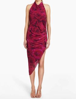 Style 1-46246921-2901 Amanda Uprichard Pink Size 8 Print Polyester Free Shipping Tall Height Cocktail Dress on Queenly