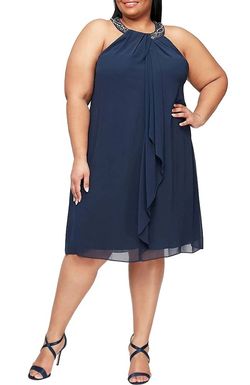 Style 1-745517144-98 Ignite Evenings Blue Size 10 Free Shipping Cocktail Dress on Queenly