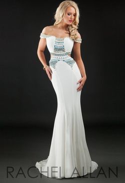 Style WS10MB Rachel Allan White Size 10 Floor Length Rachael Allan Mermaid Dress on Queenly