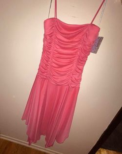 XOXO Pink Size 8 Vintage Polyester Square Cocktail Dress on Queenly