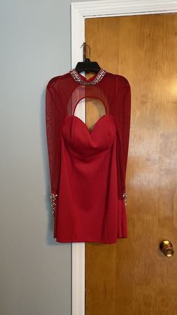 Johnathan Kayne Red Size 6 50 Off Sweetheart Pageant Cocktail Dress on Queenly