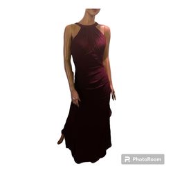 Style ZRH17807 JJs House Purple Size 4 Padded High Neck Polyester Black Tie Straight Dress on Queenly