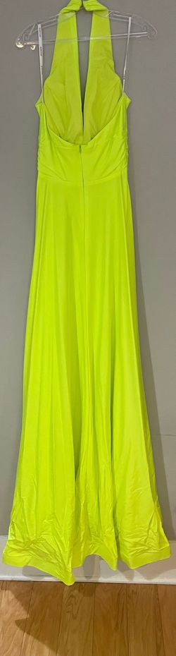 Jovani Green Size 6 Halter Military Pageant Straight Dress on Queenly