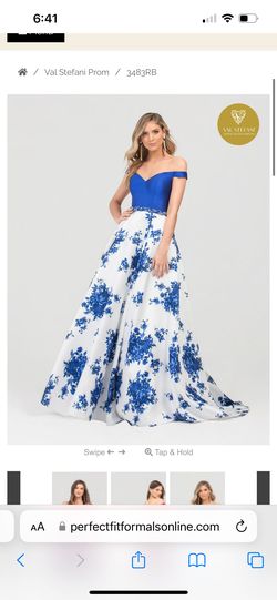 Style 3483RB Val Stefani Multicolor Size 8 Prom Bridgerton 50 Off Ball gown on Queenly