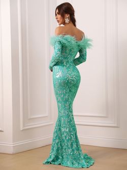Style FSWD0324 Quieresty Green Size 0 Pageant Fswd0324 Prom Tall Height Mermaid Dress on Queenly
