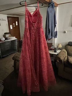 Colors Pink Size 14 Glitter Plus Size Ball gown on Queenly