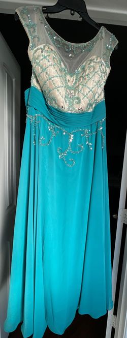 JJs House Blue Size 14 Jersey 50 Off Custom A-line Dress on Queenly
