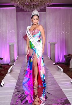 Tony Bowls Multicolor Size 4 Pageant 50 Off A-line Dress on Queenly