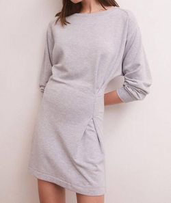 Style 1-1445720172-3236 Z Supply Gray Size 4 Sorority Long Sleeve Mini Medium Height Cocktail Dress on Queenly
