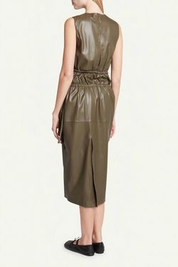 Style 1-1669058832-1498 Proenza Schouler Brown Size 4 Polyester Free Shipping Tall Height Cocktail Dress on Queenly