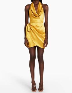 Style 1-1800577149-2901 Amanda Uprichard Yellow Size 8 Backless Sorority Cocktail Dress on Queenly