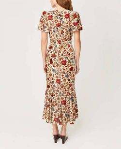 Style 1-1826605316-1498 RHODE Nude Size 4 Floral High Low Cocktail Dress on Queenly