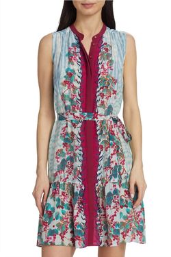 Style 1-2799097594-1498 SALONI Multicolor Size 4 Print Cocktail Dress on Queenly