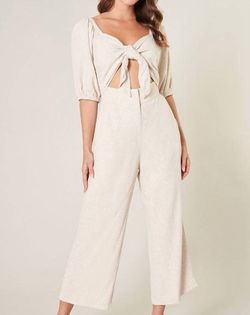 Style 1-3271409200-2791 SUGARLIPS White Size 12 Cut Out Polyester Jewelled Jumpsuit Dress on Queenly
